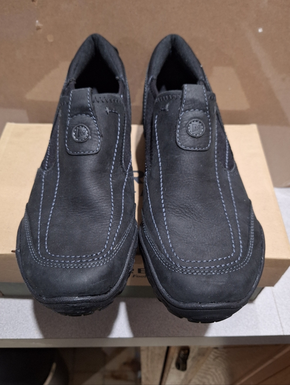 Merrell Vibram Ortholite Opal Black Sz 10 M Slip On Shoes - New